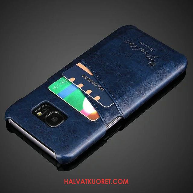 Samsung Galaxy S7 Edge Kuoret Kortti Suojaus Puhelimen, Samsung Galaxy S7 Edge Kuori Nahkakotelo Takakansi