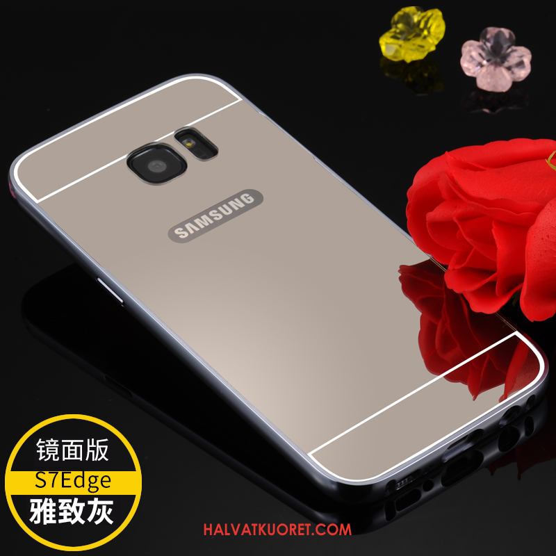 Samsung Galaxy S7 Edge Kuoret Peili Harmaa Takakansi, Samsung Galaxy S7 Edge Kuori Ultra Murtumaton