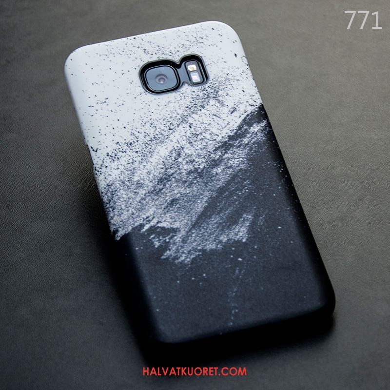 Samsung Galaxy S7 Edge Kuoret Pesty Suede Suojaus Kotelo, Samsung Galaxy S7 Edge Kuori Sininen