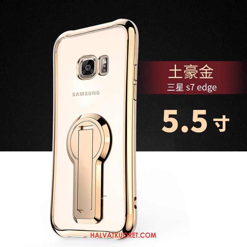 Samsung Galaxy S7 Edge Kuoret Silikoni Tuki, Samsung Galaxy S7 Edge Kuori Tähti Hopea