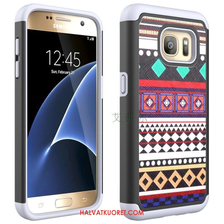 Samsung Galaxy S7 Kuoret Sininen Silikoni Murtumaton, Samsung Galaxy S7 Kuori Maalaus Kotelo