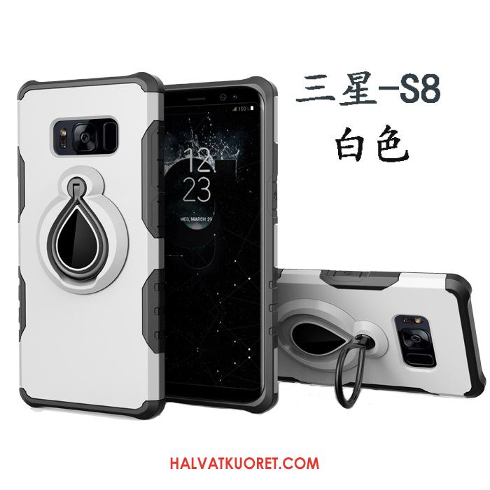 Samsung Galaxy S8 Kuoret Kotelo Punainen Magneettinen, Samsung Galaxy S8 Kuori Rengas