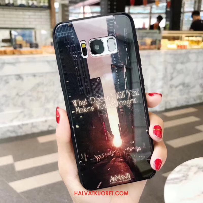 Samsung Galaxy S8 Kuoret Takakansi Keltainen Lasi, Samsung Galaxy S8 Kuori Silikoni Suojaus