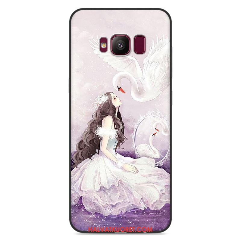 Samsung Galaxy S8 Kuoret Violetti Silikoni, Samsung Galaxy S8 Kuori Suojaus Kotelo