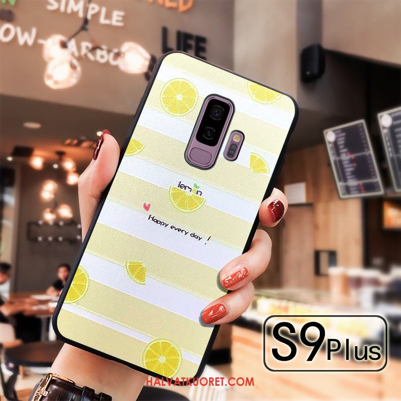 Samsung Galaxy S9+ Kuoret Kohokuviointi Tähti All Inclusive, Samsung Galaxy S9+ Kuori Pehmeä Neste