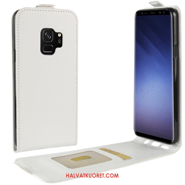 Samsung Galaxy S9 Kuoret Nahkakotelo Puhelimen, Samsung Galaxy S9 Kuori Tähti Valkoinen