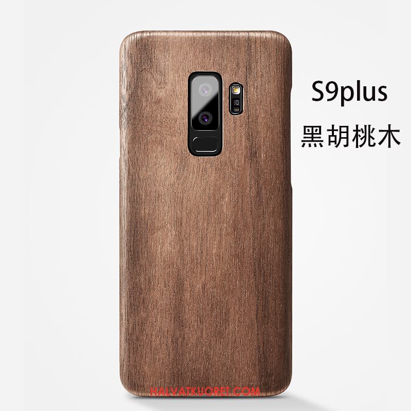 Samsung Galaxy S9+ Kuoret Pesty Suede Tähti, Samsung Galaxy S9+ Kuori Takakansi Ohut Braun