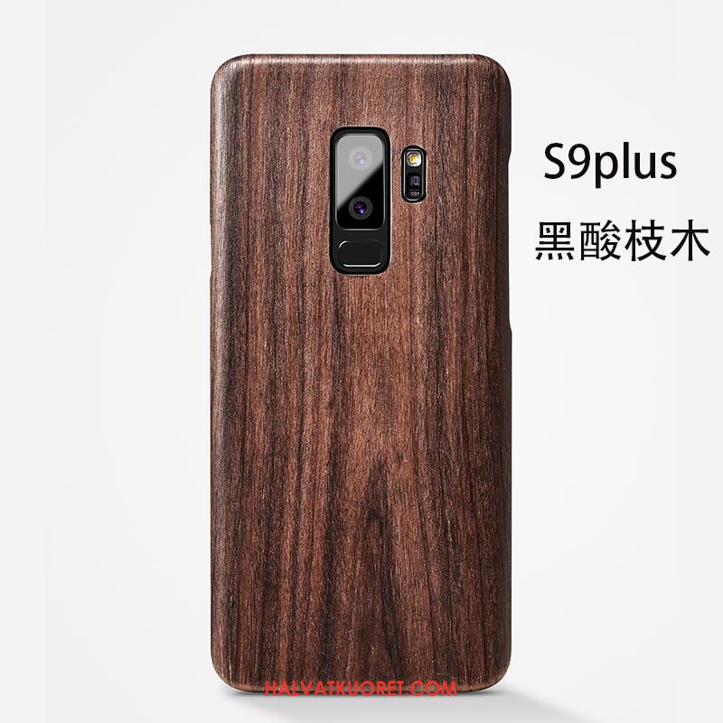 Samsung Galaxy S9+ Kuoret Pesty Suede Tähti, Samsung Galaxy S9+ Kuori Takakansi Ohut Braun