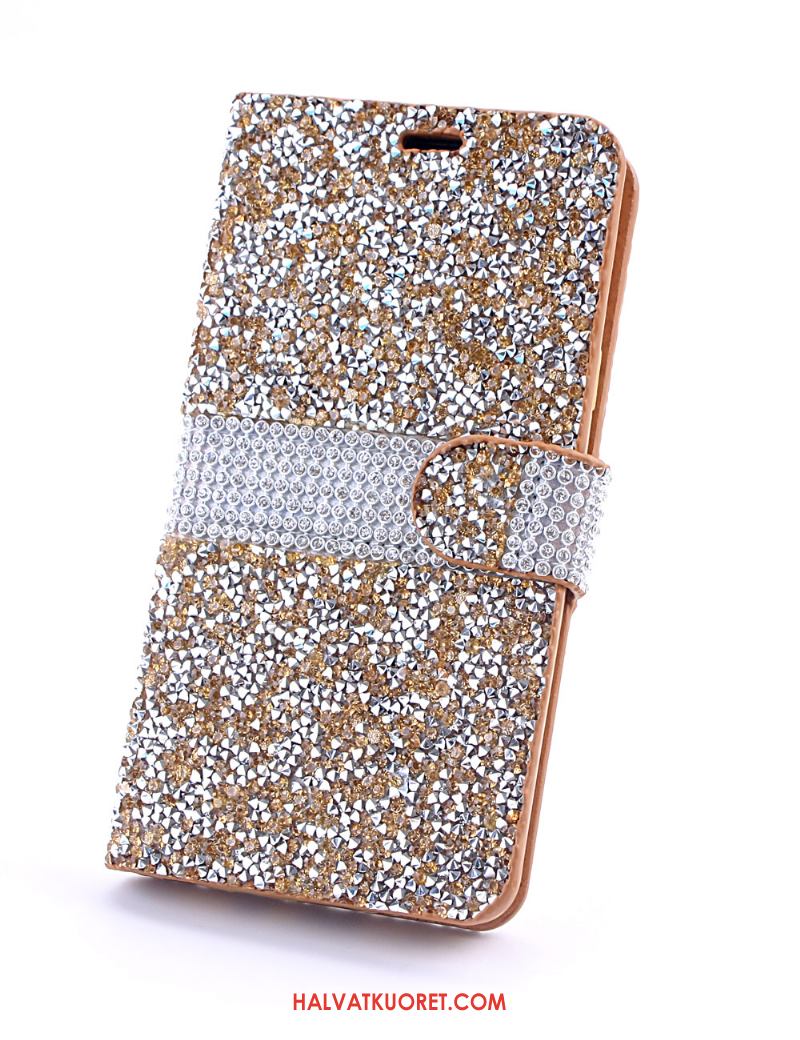 Samsung Galaxy S9+ Kuoret Tähti Kukkakuvio Kotelo, Samsung Galaxy S9+ Kuori Nahkakotelo Rhinestone Inlay