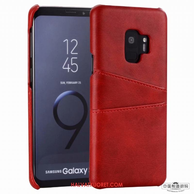 Samsung Galaxy S9 Kuoret Tähti Puhelimen Suojaus, Samsung Galaxy S9 Kuori Keltainen Aito Nahka