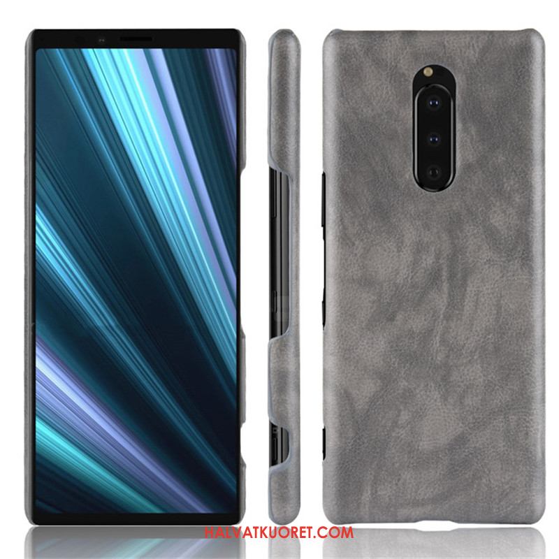 Sony Xperia 1 Kuoret Kukkakuvio Kova, Sony Xperia 1 Kuori Nahka Suojaus