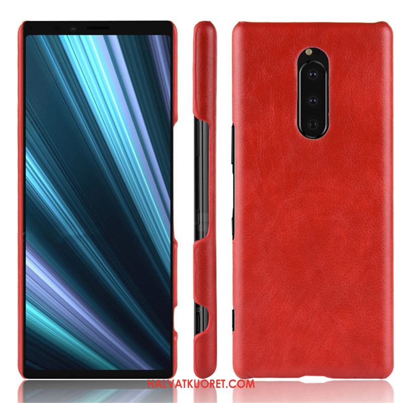 Sony Xperia 1 Kuoret Kukkakuvio Kova, Sony Xperia 1 Kuori Nahka Suojaus