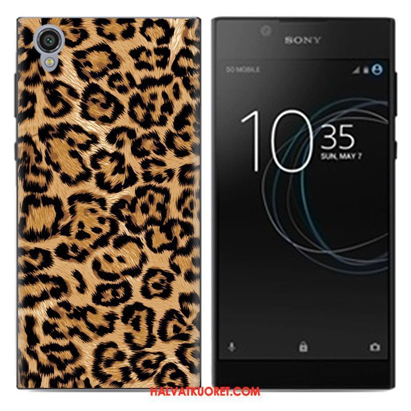 Sony Xperia L1 Kuoret Sarjakuva Kotelo Trendi, Sony Xperia L1 Kuori Luova Sininen Beige