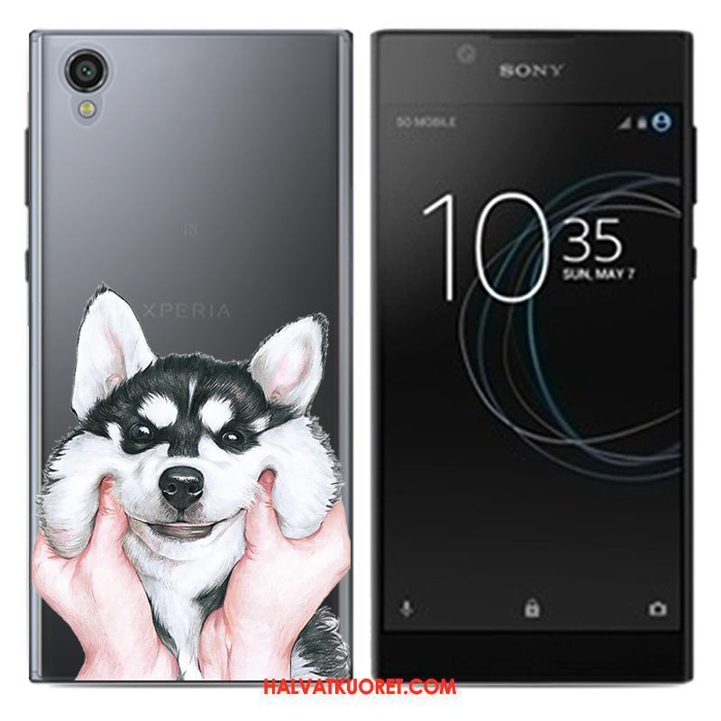 Sony Xperia L1 Kuoret Sarjakuva Kotelo Trendi, Sony Xperia L1 Kuori Luova Sininen Beige