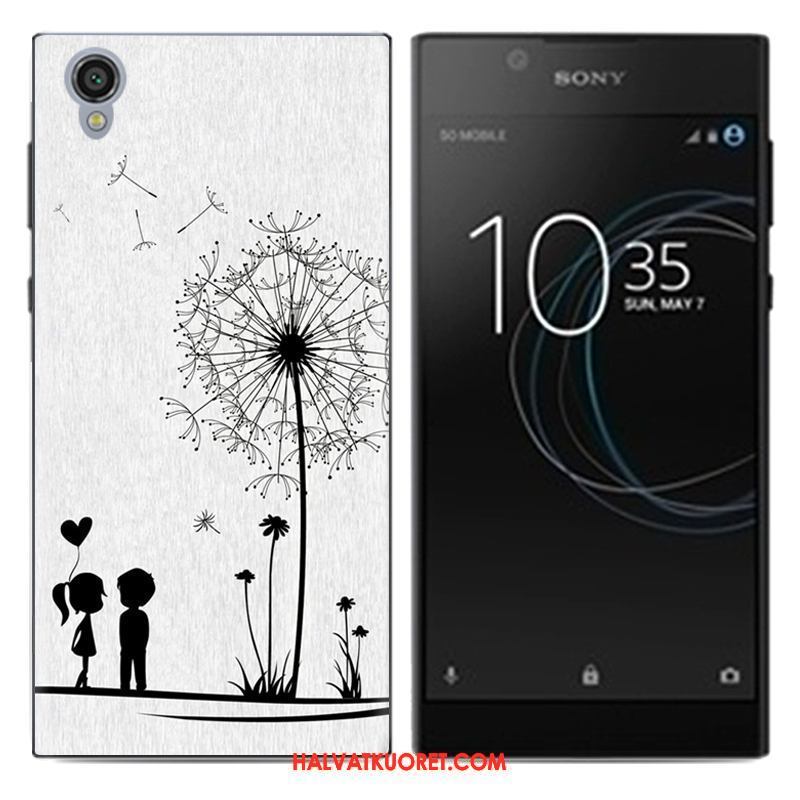 Sony Xperia L1 Kuoret Sarjakuva Kotelo Trendi, Sony Xperia L1 Kuori Luova Sininen Beige