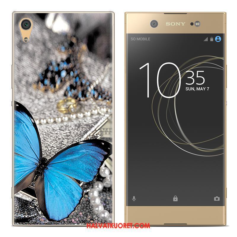 Sony Xperia Xa1 Kuoret Pehmeä Neste Kotelo, Sony Xperia Xa1 Kuori Silikoni Sininen