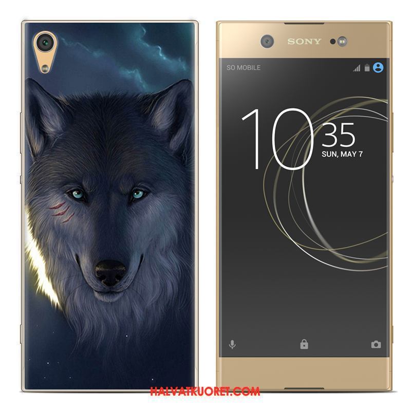 Sony Xperia Xa1 Kuoret Pehmeä Neste Kotelo, Sony Xperia Xa1 Kuori Silikoni Sininen