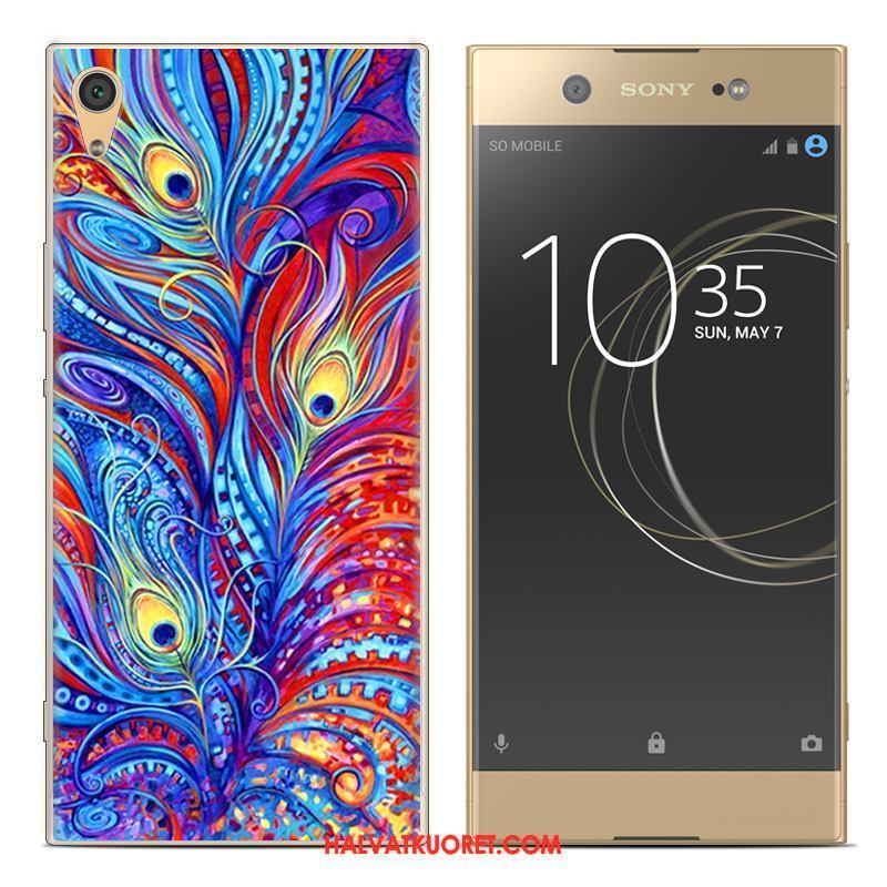 Sony Xperia Xa1 Kuoret Pehmeä Neste Kotelo, Sony Xperia Xa1 Kuori Silikoni Sininen