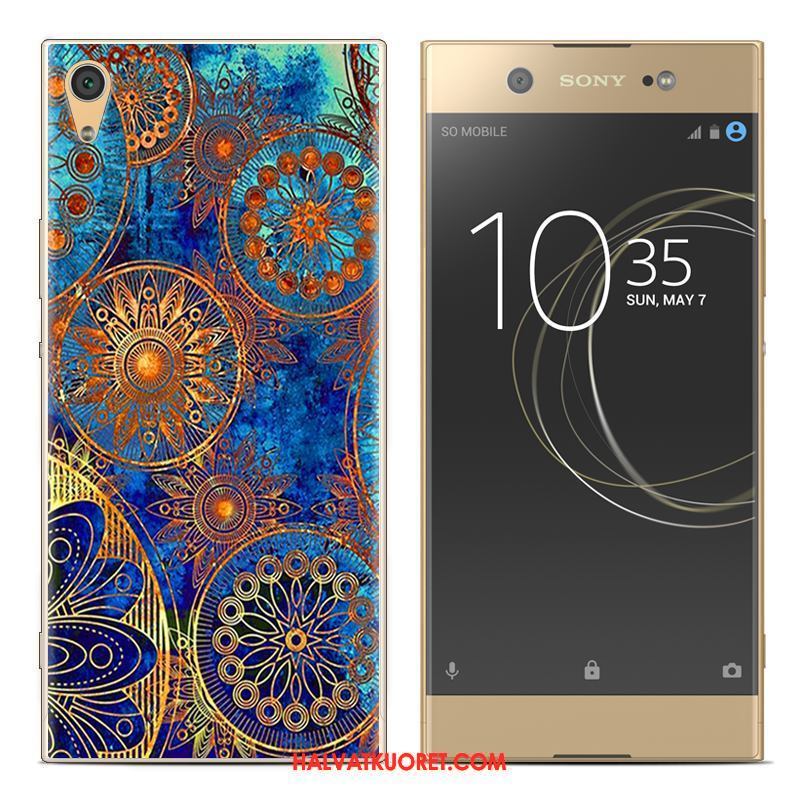 Sony Xperia Xa1 Kuoret Pehmeä Neste Kotelo, Sony Xperia Xa1 Kuori Silikoni Sininen