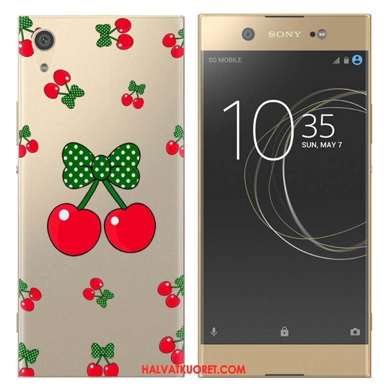 Sony Xperia Xa1 Ultra Kuoret Kotelo Pehmeä Neste Silikoni, Sony Xperia Xa1 Ultra Kuori Sitruuna