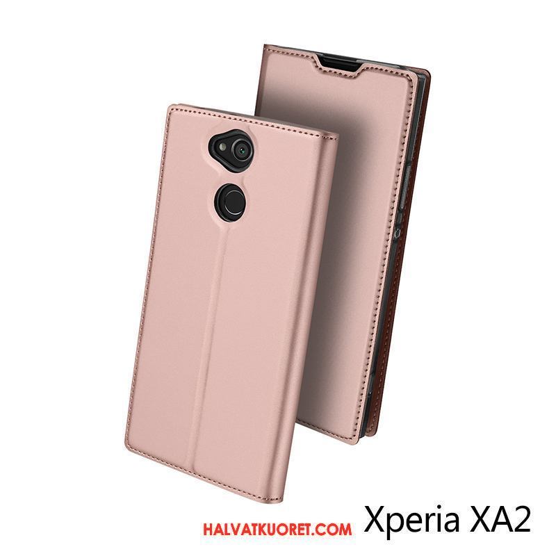 Sony Xperia Xa2 Kuoret Nahkakotelo Murtumaton, Sony Xperia Xa2 Kuori Puhelimen Suojaus