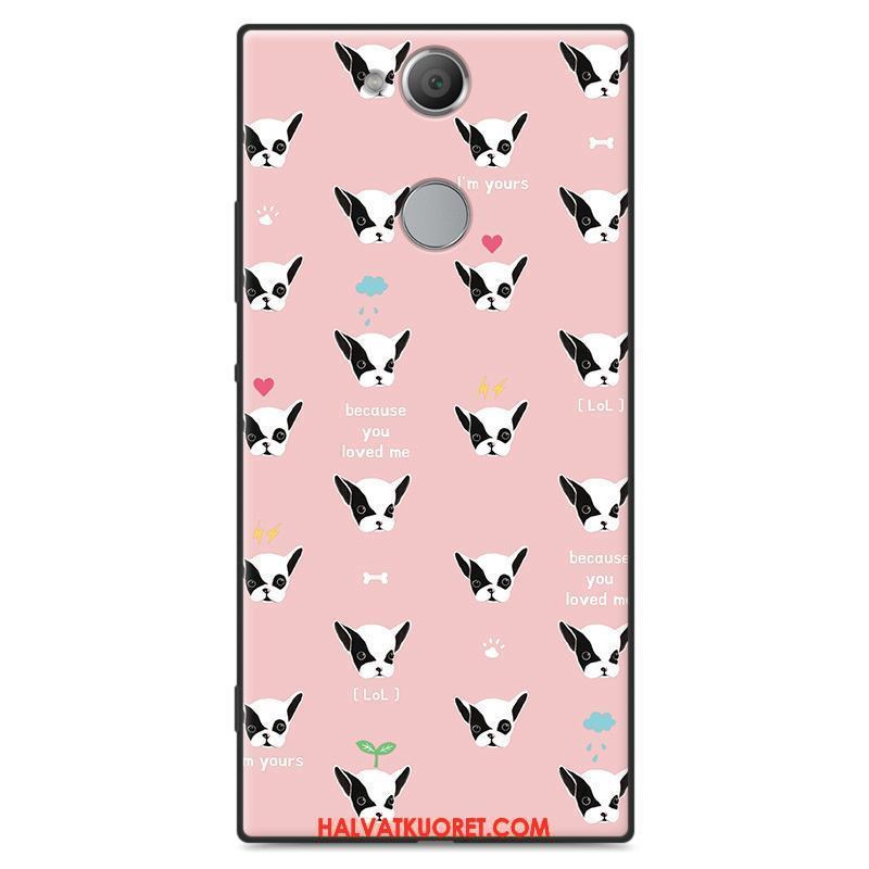 Sony Xperia Xa2 Ultra Kuoret All Inclusive Punainen Kotelo, Sony Xperia Xa2 Ultra Kuori Pesty Suede