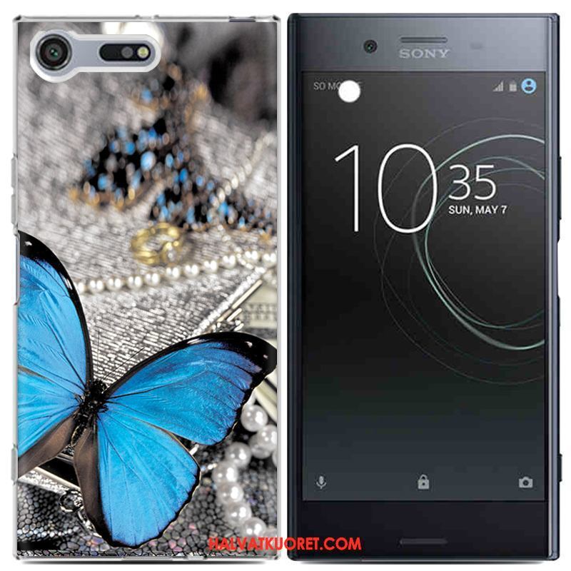 Sony Xperia Xz Premium Kuoret Musta Maalaus Luova, Sony Xperia Xz Premium Kuori Kotelo Beige