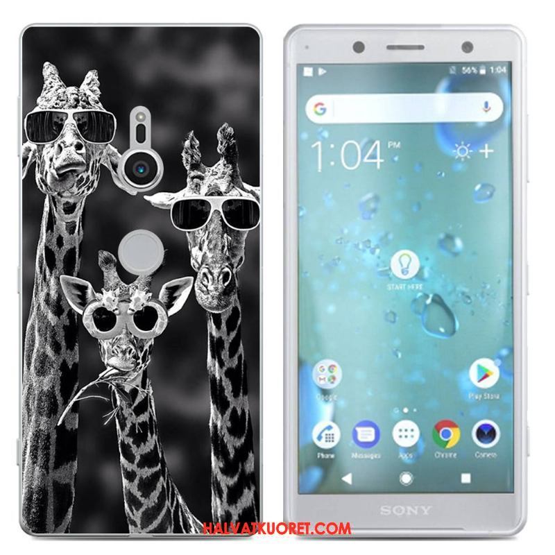 Sony Xperia Xz2 Kuoret Persoonallisuus Luova Yksinkertainen, Sony Xperia Xz2 Kuori Sarjakuva Harmaa