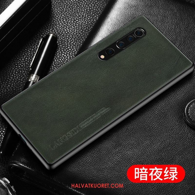 Xiaomi Mi 10 Kuoret Aito Nahka Nahkakotelo Persoonallisuus, Xiaomi Mi 10 Kuori Muokata Lehmä Beige