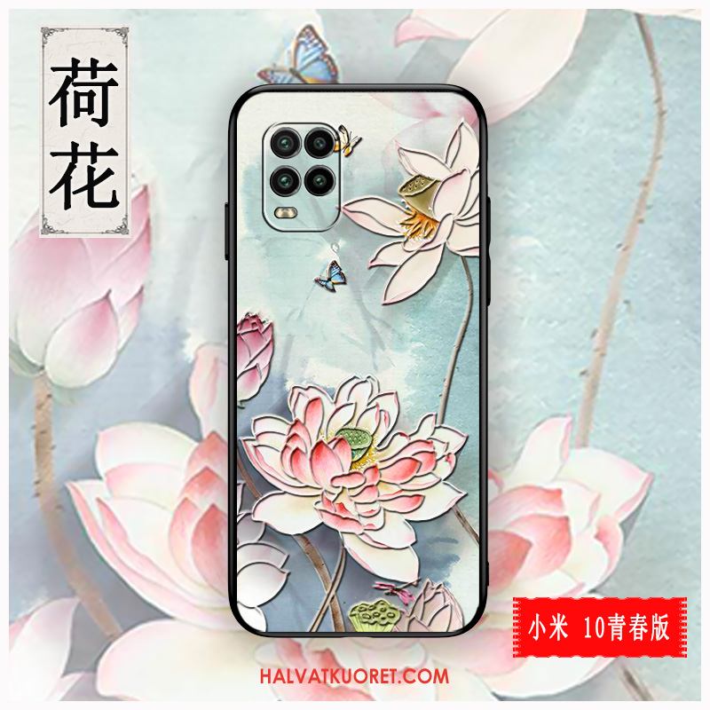 Xiaomi Mi 10 Lite Kuoret Muokata Kohokuviointi Ultra, Xiaomi Mi 10 Lite Kuori Kotelo Murtumaton Beige