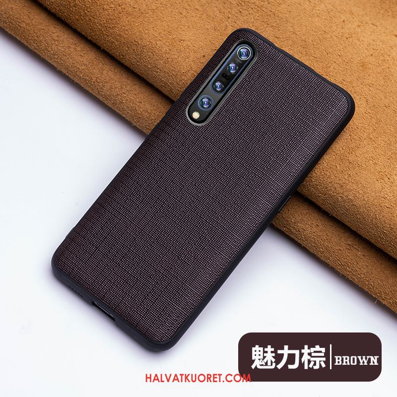 Xiaomi Mi 10 Pro Kuoret Kova Tila Nahkakotelo, Xiaomi Mi 10 Pro Kuori Yksinkertainen All Inclusive Beige