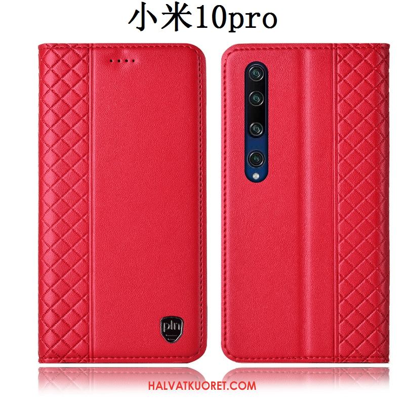 Xiaomi Mi 10 Pro Kuoret Nahkakotelo Suojaus Puhelimen, Xiaomi Mi 10 Pro Kuori All Inclusive Keltainen Beige