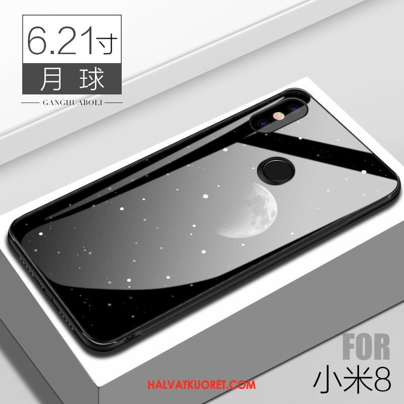 Xiaomi Mi 8 Kuoret All Inclusive Lasi Persoonallisuus, Xiaomi Mi 8 Kuori Murtumaton Suojaus Beige