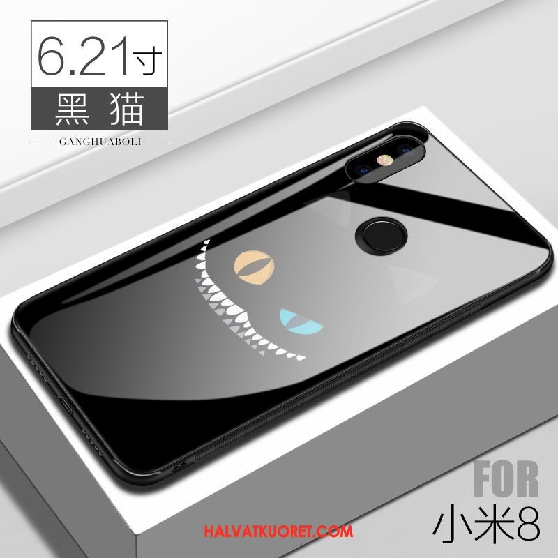 Xiaomi Mi 8 Kuoret All Inclusive Lasi Persoonallisuus, Xiaomi Mi 8 Kuori Murtumaton Suojaus Beige