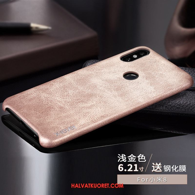 Xiaomi Mi 8 Kuoret All Inclusive Ohut Pieni, Xiaomi Mi 8 Kuori Persoonallisuus Beige