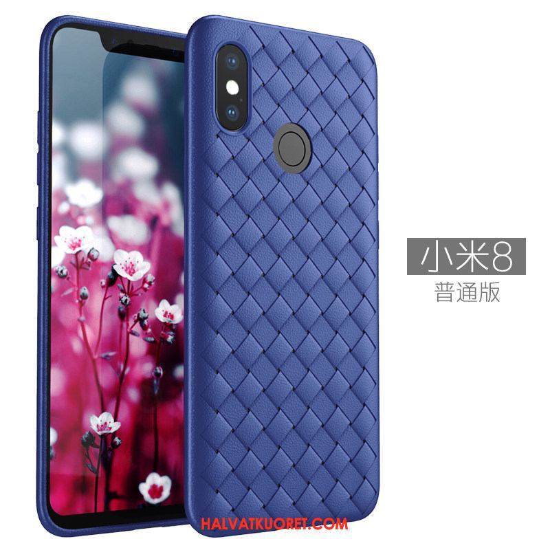 Xiaomi Mi 8 Kuoret Hengittävä Kukkakuvio Liukumaton, Xiaomi Mi 8 Kuori Pieni Punainen Beige