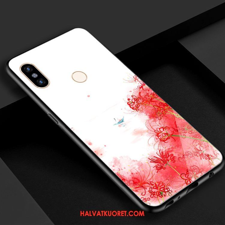 Xiaomi Mi 8 Kuoret Kukka Puhelimen Luova, Xiaomi Mi 8 Kuori Karkaisu Punainen Beige