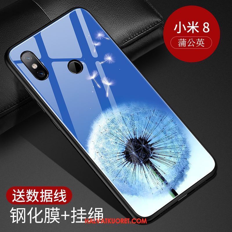 Xiaomi Mi 8 Kuoret Lasi Persoonallisuus Ultra, Xiaomi Mi 8 Kuori Kotelo Punainen Beige