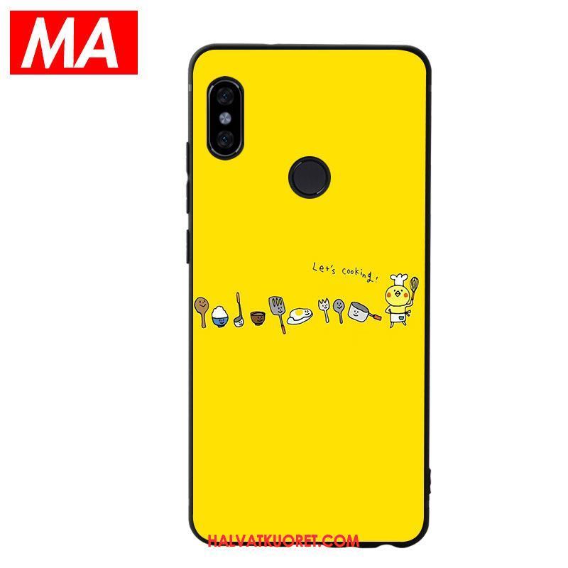 Xiaomi Mi 8 Kuoret Pehmeä Neste Silikoni, Xiaomi Mi 8 Kuori Keltainen Sarjakuva Beige