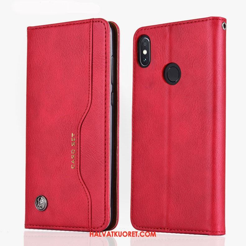 Xiaomi Mi 8 Kuoret Puhelimen Nahkakotelo Aito Nahka, Xiaomi Mi 8 Kuori Suojaus Silikoni Braun Beige