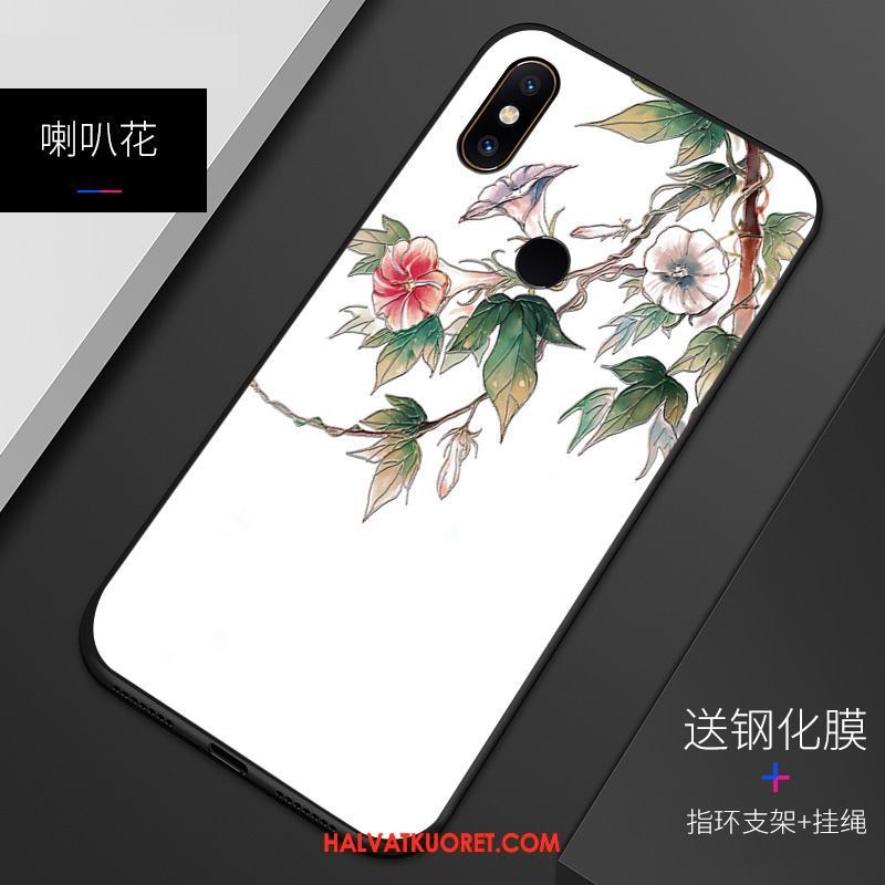 Xiaomi Mi 8 Kuoret Punainen All Inclusive Kohokuviointi, Xiaomi Mi 8 Kuori Muokata Pesty Suede Beige