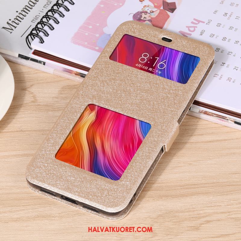 Xiaomi Mi 8 Kuoret Silikoni Murtumaton, Xiaomi Mi 8 Kuori All Inclusive Nahkakotelo Beige