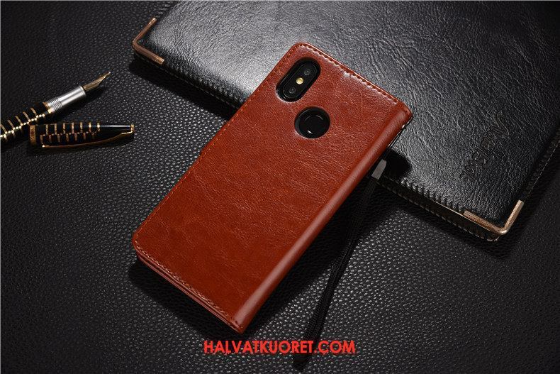 Xiaomi Mi 8 Kuoret Silikoni Nahkakotelo, Xiaomi Mi 8 Kuori All Inclusive Suojaus Braun Beige