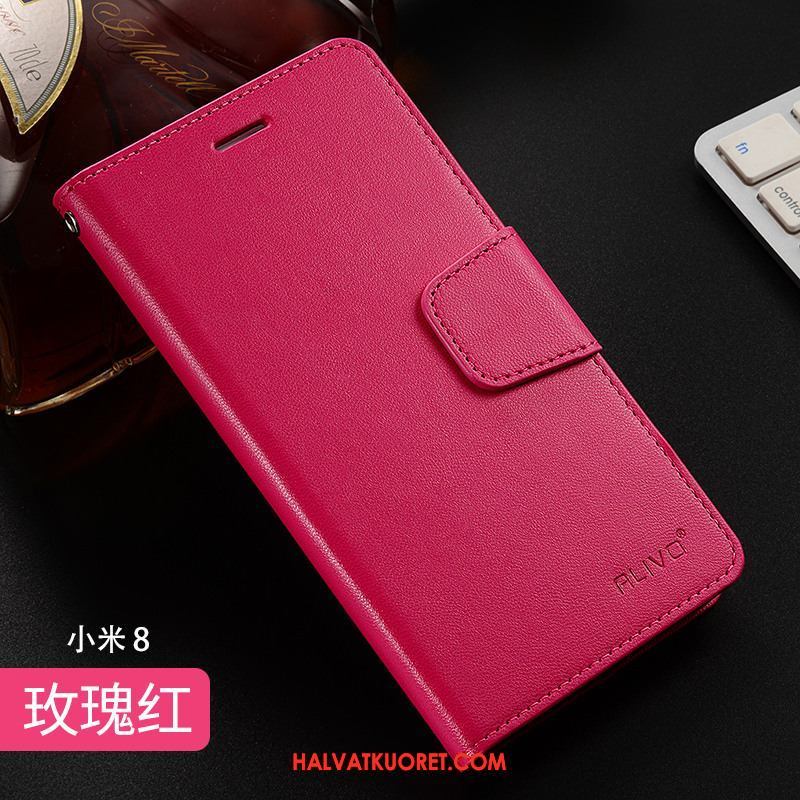 Xiaomi Mi 8 Kuoret Simpukka Nahkakotelo, Xiaomi Mi 8 Kuori Suojaus Silikoni Beige