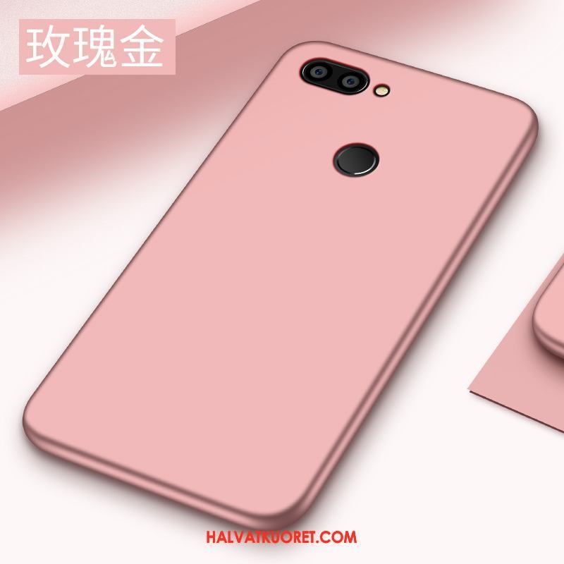 Xiaomi Mi 8 Lite Kuoret All Inclusive Liukumaton, Xiaomi Mi 8 Lite Kuori Musta Pesty Suede Beige