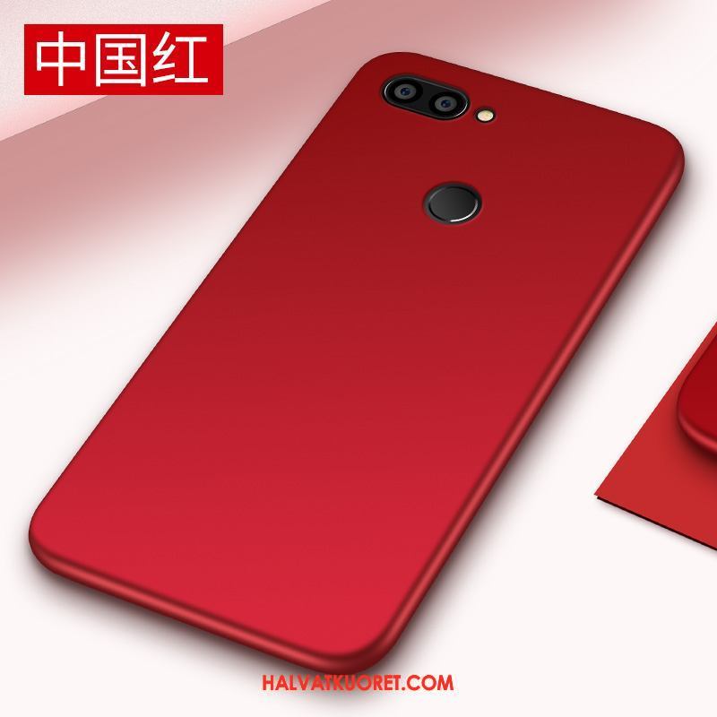 Xiaomi Mi 8 Lite Kuoret All Inclusive Liukumaton, Xiaomi Mi 8 Lite Kuori Musta Pesty Suede Beige