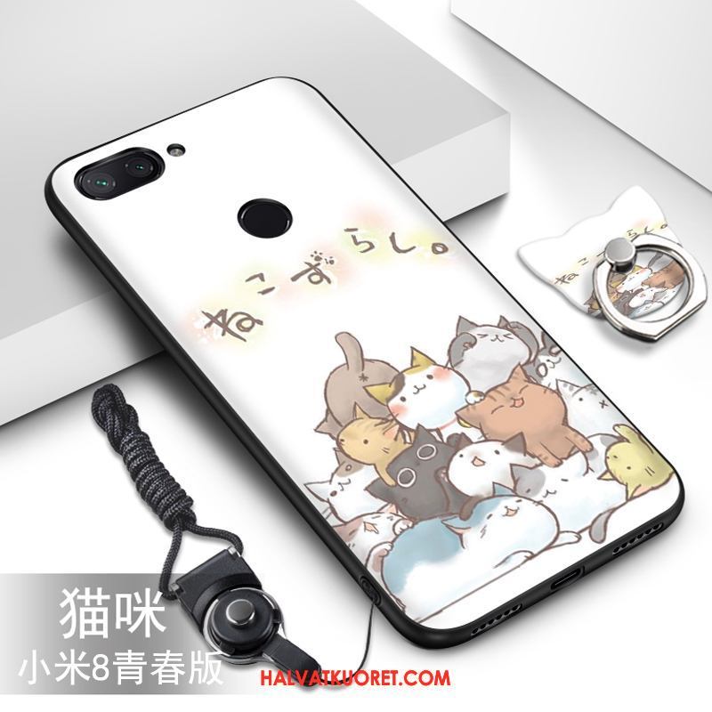 Xiaomi Mi 8 Lite Kuoret All Inclusive Pehmeä Neste Puhelimen, Xiaomi Mi 8 Lite Kuori Nuoret Pesty Suede Beige