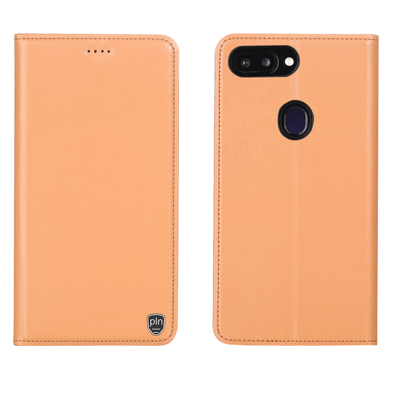 Xiaomi Mi 8 Lite Kuoret Kotelo Aito Nahka Nuoret, Xiaomi Mi 8 Lite Kuori Puhelimen Suojaus Braun Beige