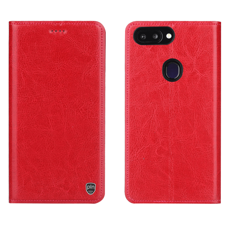 Xiaomi Mi 8 Lite Kuoret Kotelo Aito Nahka Nuoret, Xiaomi Mi 8 Lite Kuori Puhelimen Suojaus Braun Beige