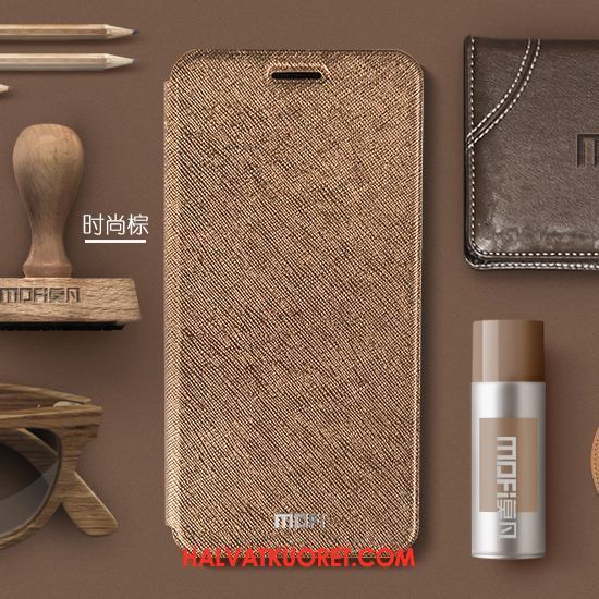 Xiaomi Mi 8 Lite Kuoret Murtumaton Simpukka, Xiaomi Mi 8 Lite Kuori Pesty Suede All Inclusive Beige